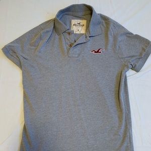 Gray Hollister polo shirt